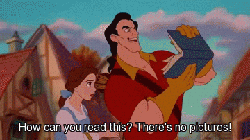 How can you read this? There's no pictures! (meme)