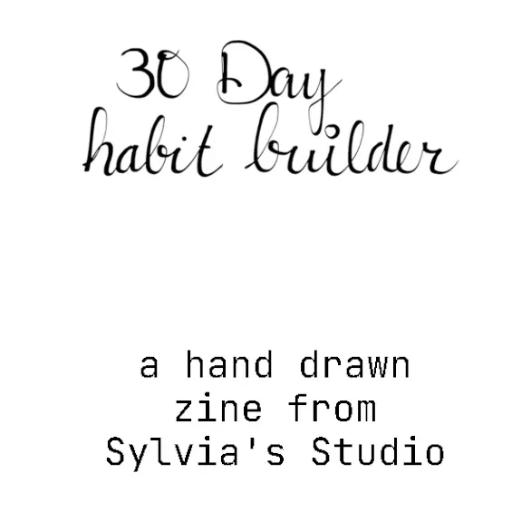 30 day habit builder zine