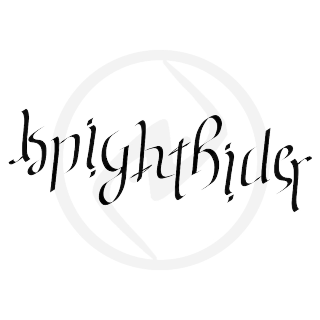 Knight Rider Ambigram nakul bhalla douglas hofstadter godel escher bach