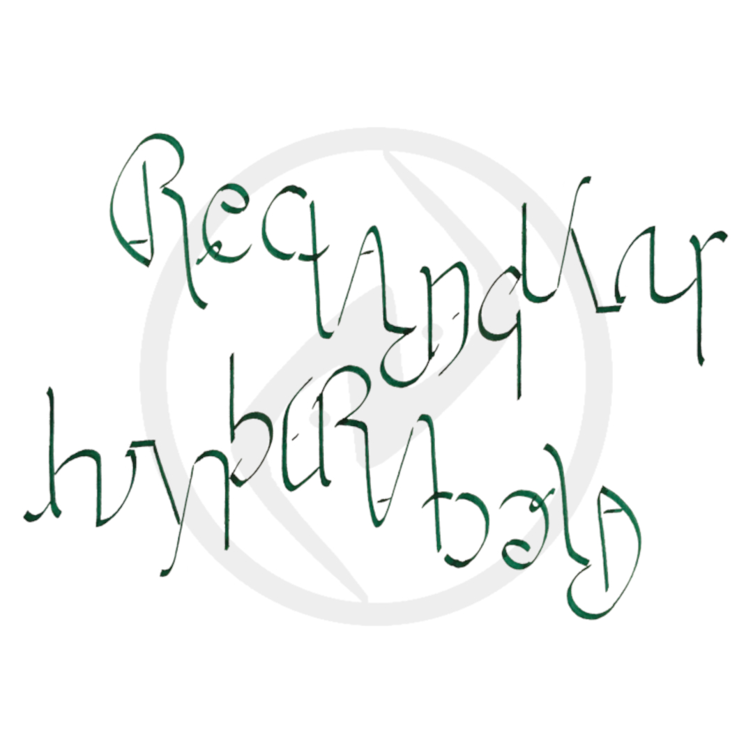 Rectangular Hyperbola Ambigram nakul bhalla douglas hofstadter godel escher bach