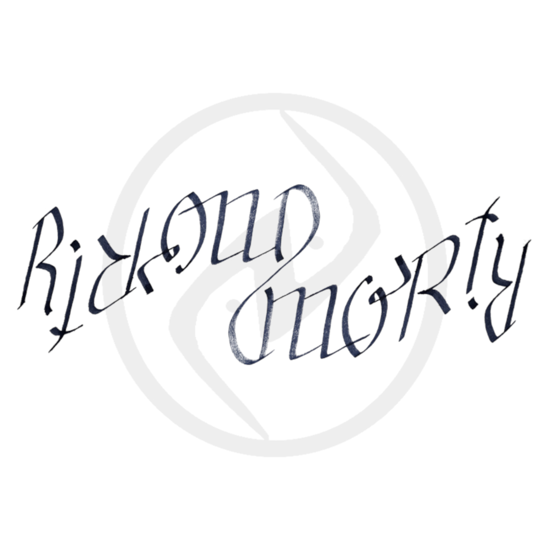 Rick And Morty Ambigram nakul bhalla douglas hofstadter godel escher bach
