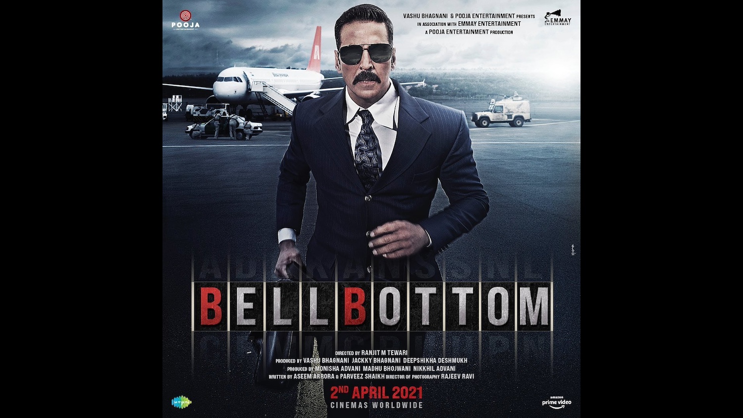Bell Bottom movie thumbnail, with Akshay Kumar, Lara Dutta, Adil Hussain, Huma Qureshi