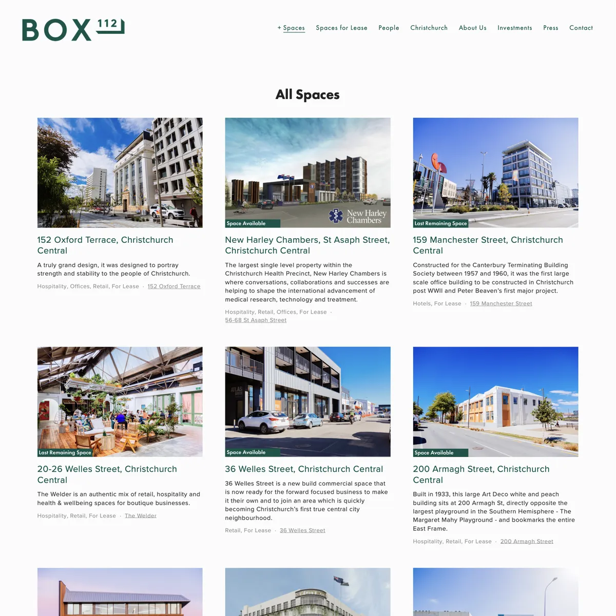 Box 112 properties