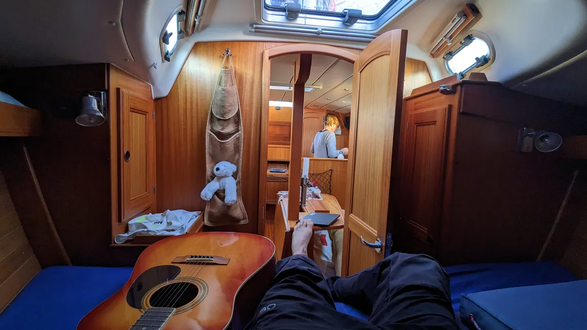 From the forward cabin