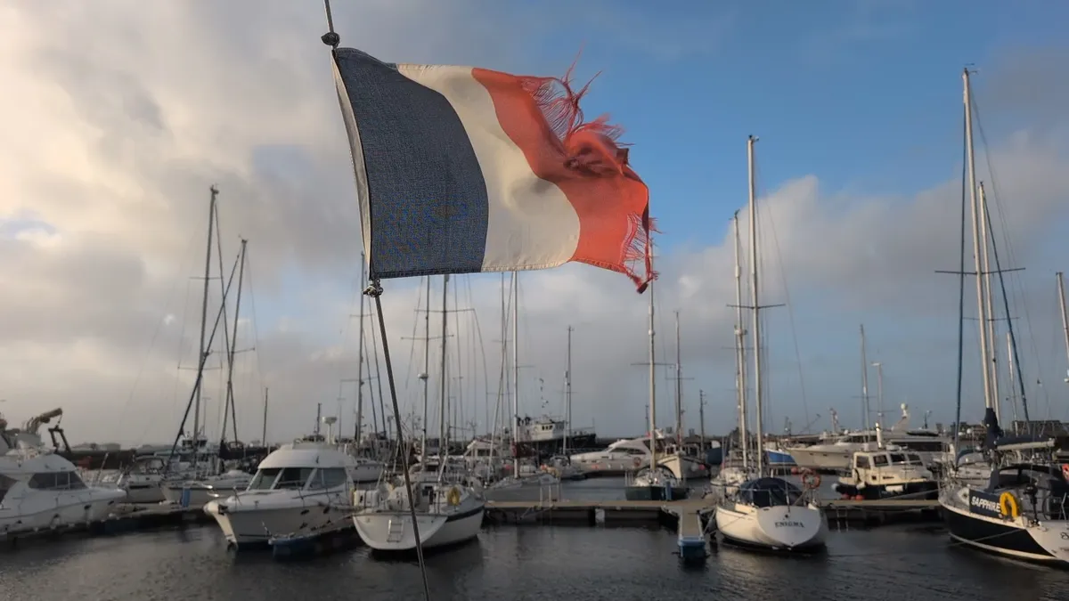 French flag after Orkney