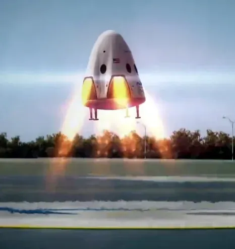 Dragon landing burn