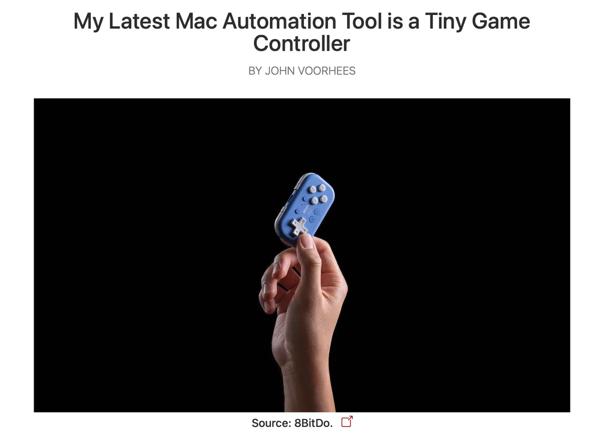 My Latest Mac Automation Tool is a Tiny Game Controller