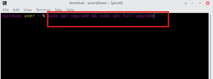 commandlineupdate