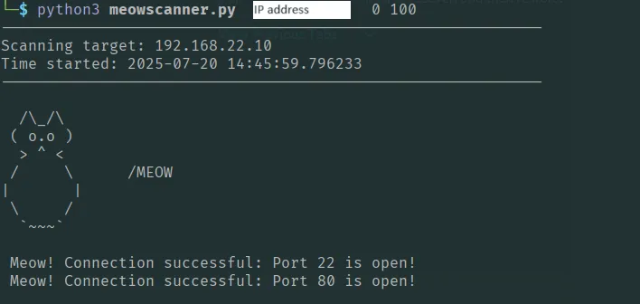 pythonmeowscanner