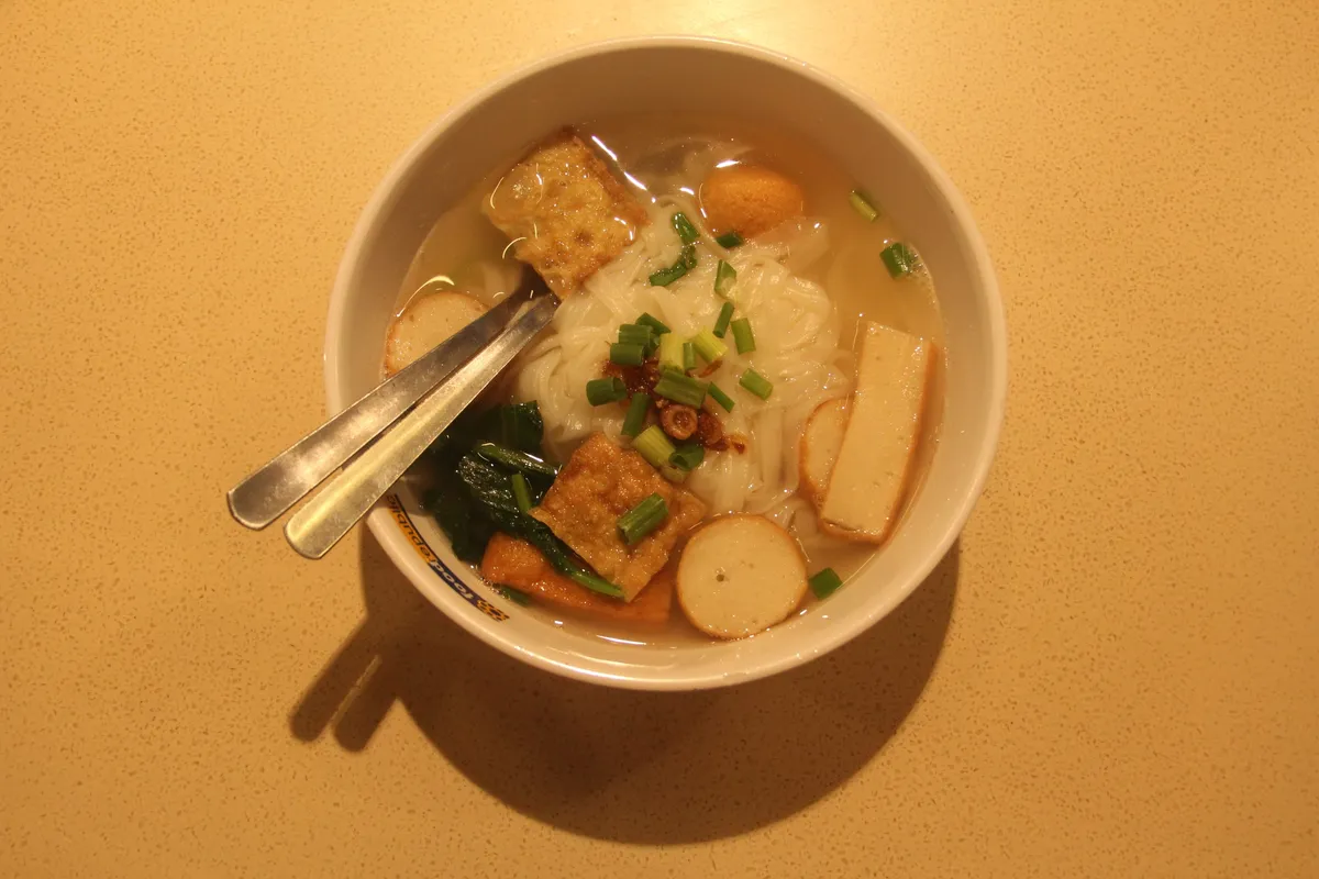 Fishball noodle soup, Kuala Lumpur, 2012