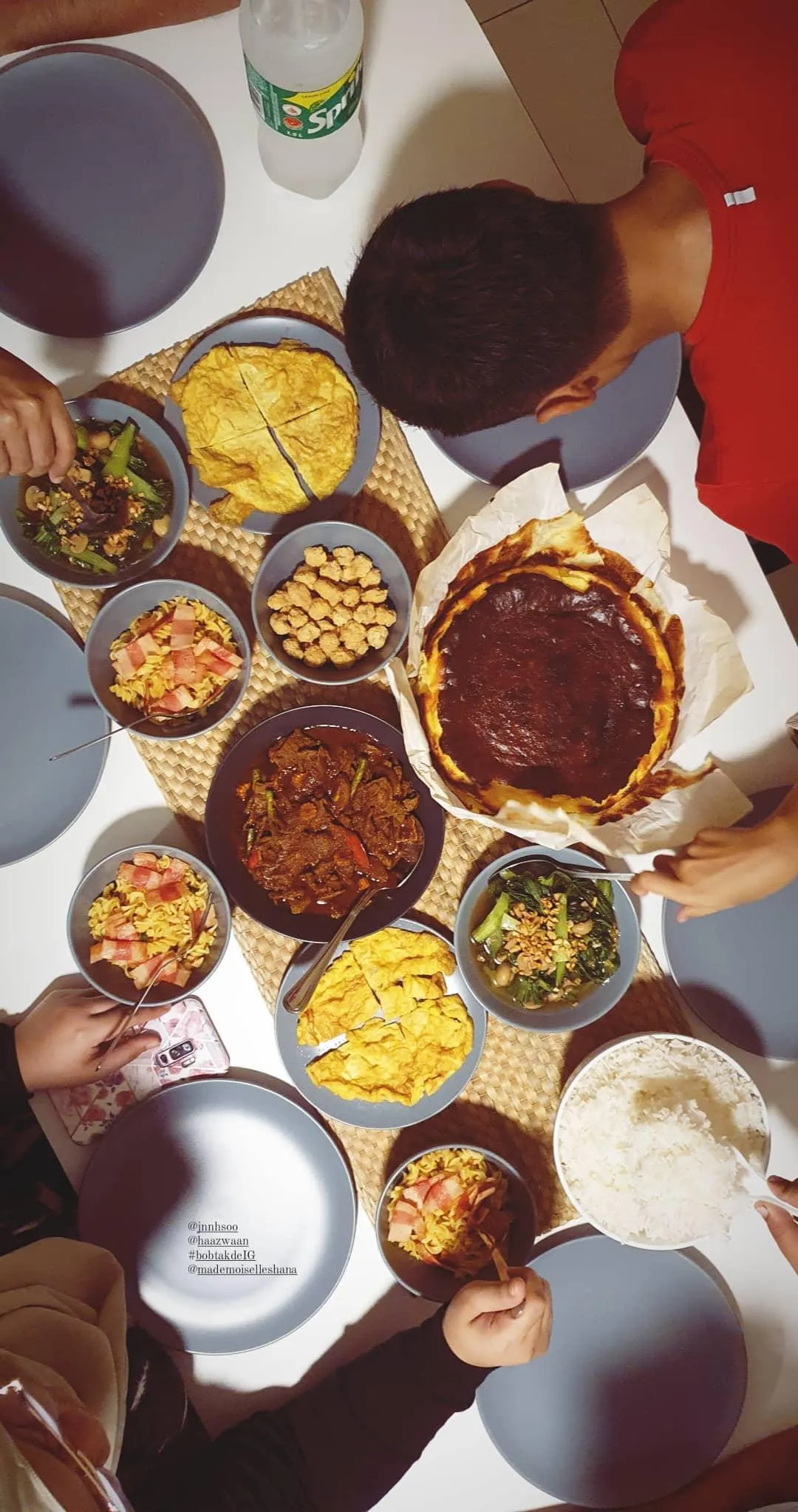 Dinner with friends, 2020.