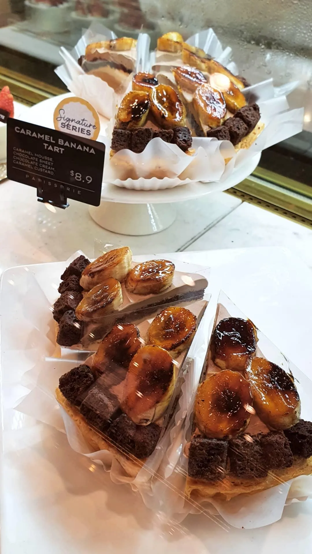 Caramel banana tart, 2021.