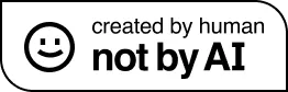 Created by human, not by AI badge
