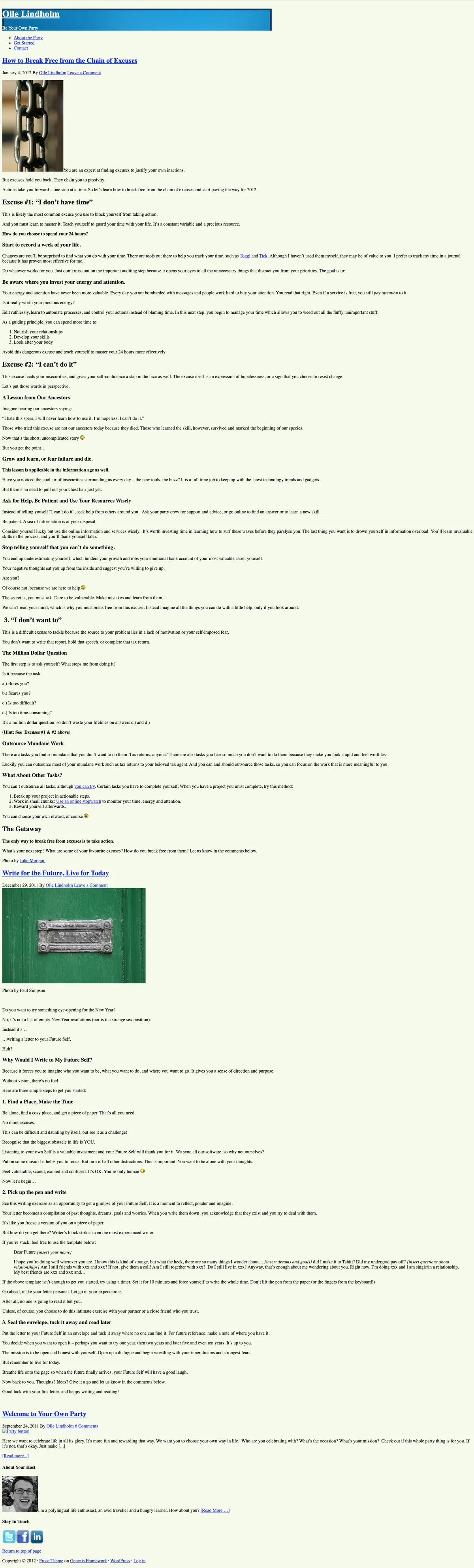 2012 Prose Snapshot