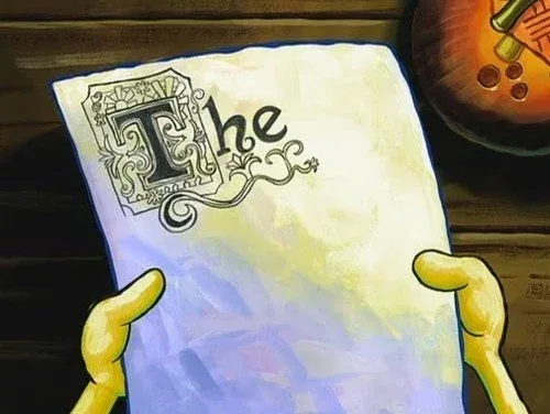 SpongeBob "The"