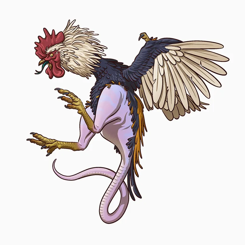 Illustrated Bestiary - Cockatrice