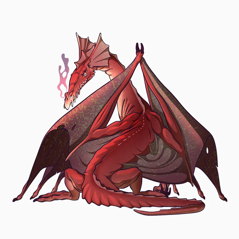 Illustrated Bestiary - Red Dragon