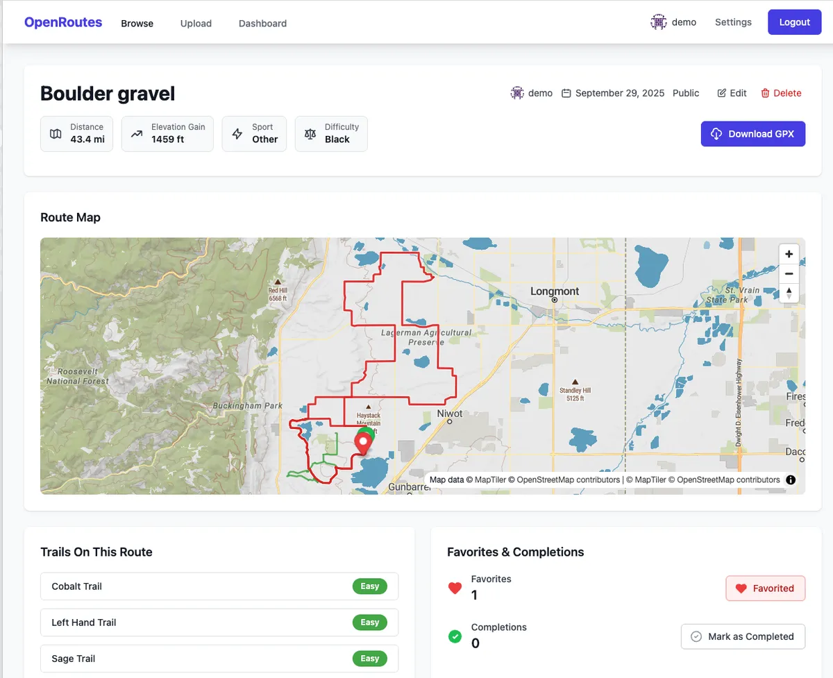 Open Routes Boilerplate Design