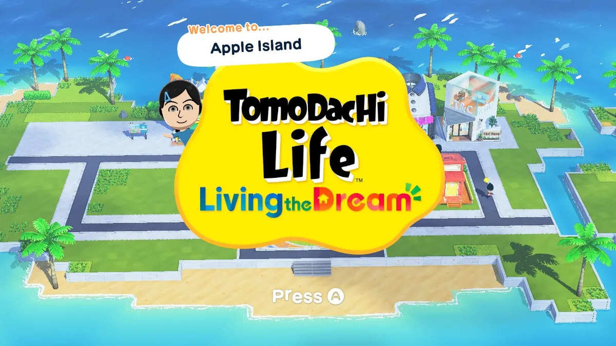 Nanako greeting me on the title screen.