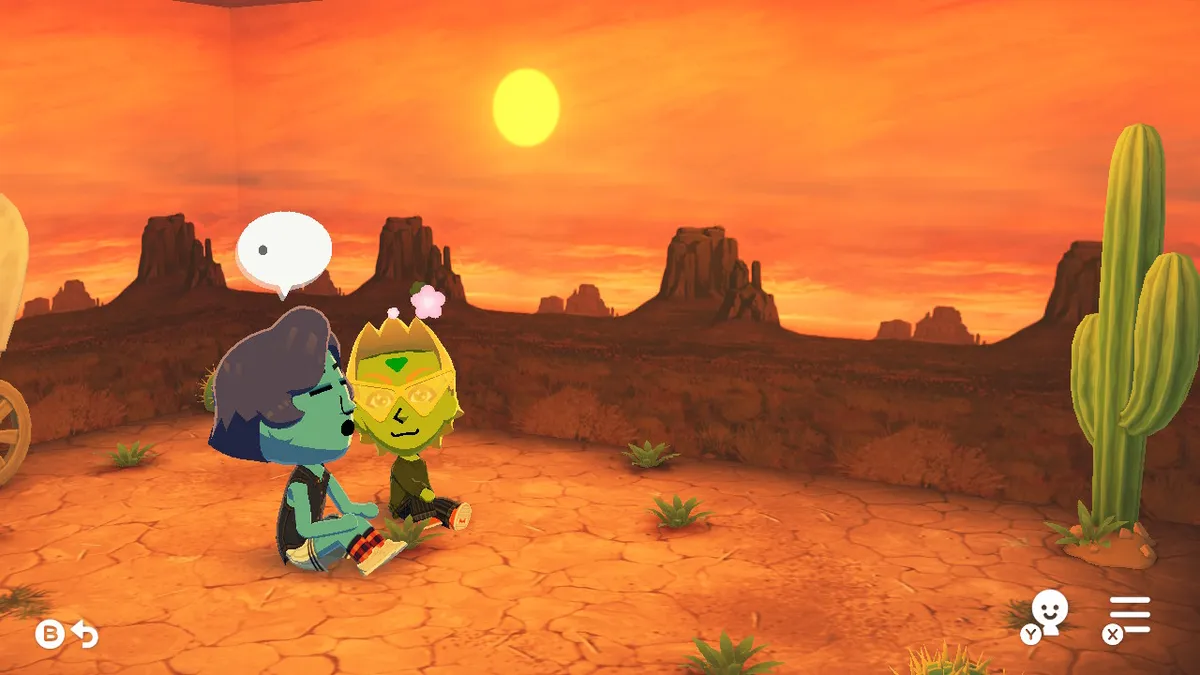 Lapis and Peridot continuing to hang out at Peridot's house.