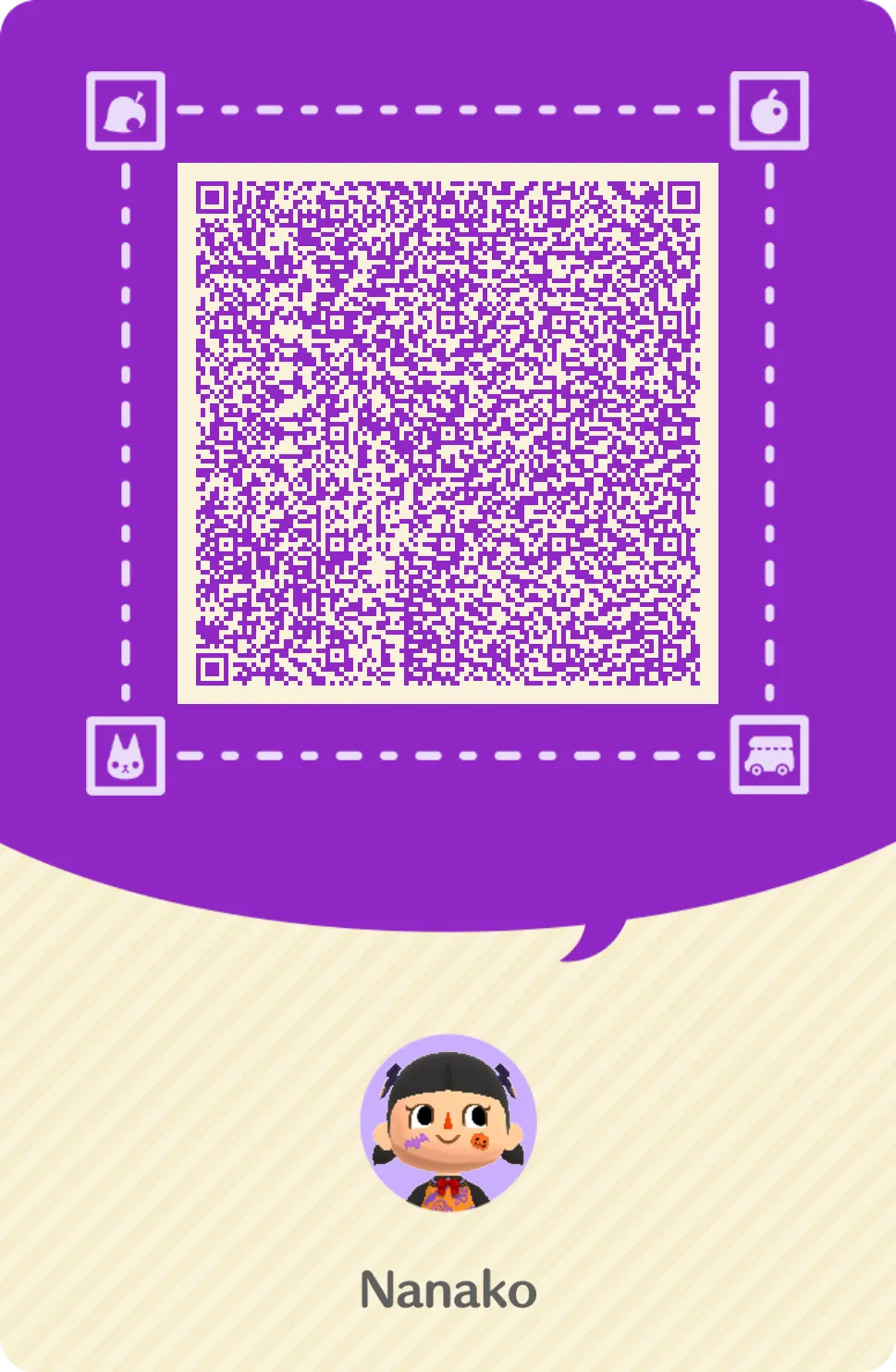 QR code for my Halloween camper card.