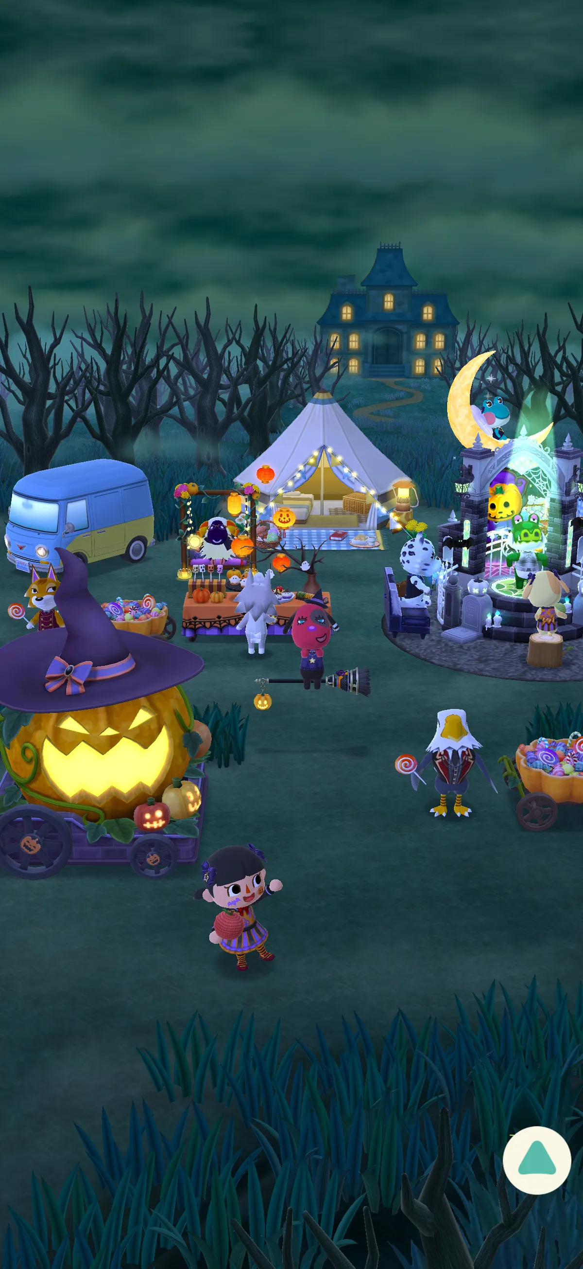 Screenshot 2 of my campsite in Animal Crossing Pocket Camp.
