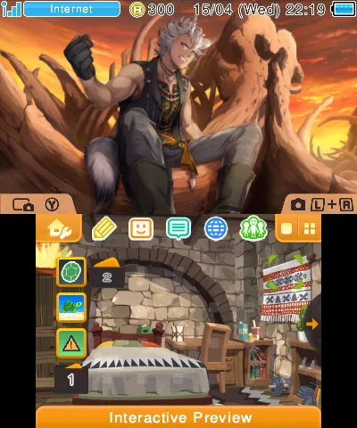 My 3DS theme about Jack Howl's Dorm Uniform card artwork.