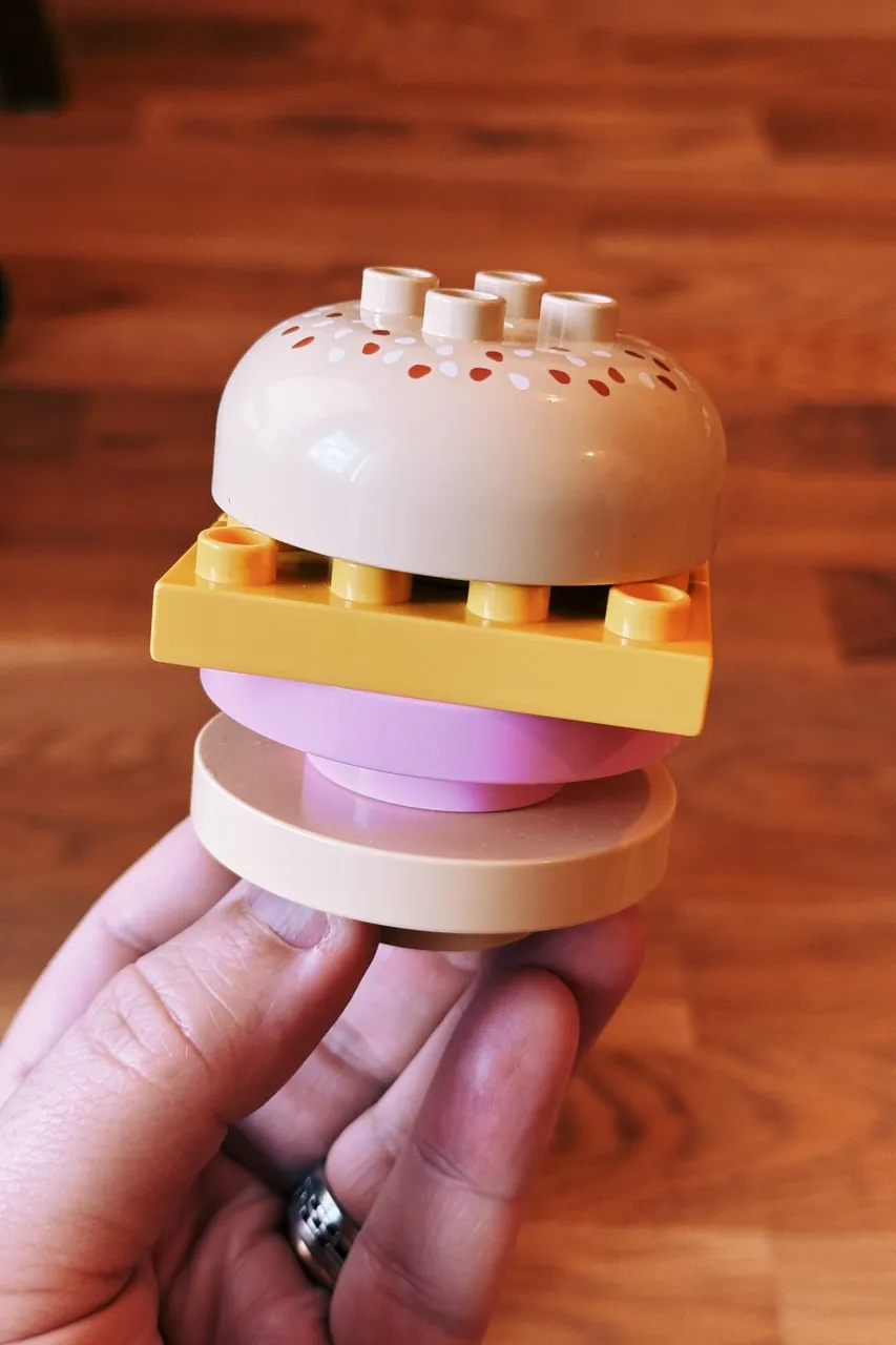 LEGO Salmon Burger