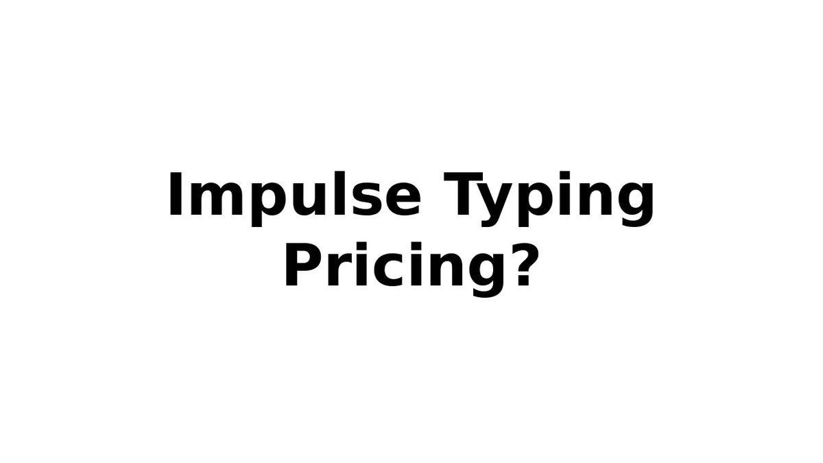 impulse-typing-pricing
