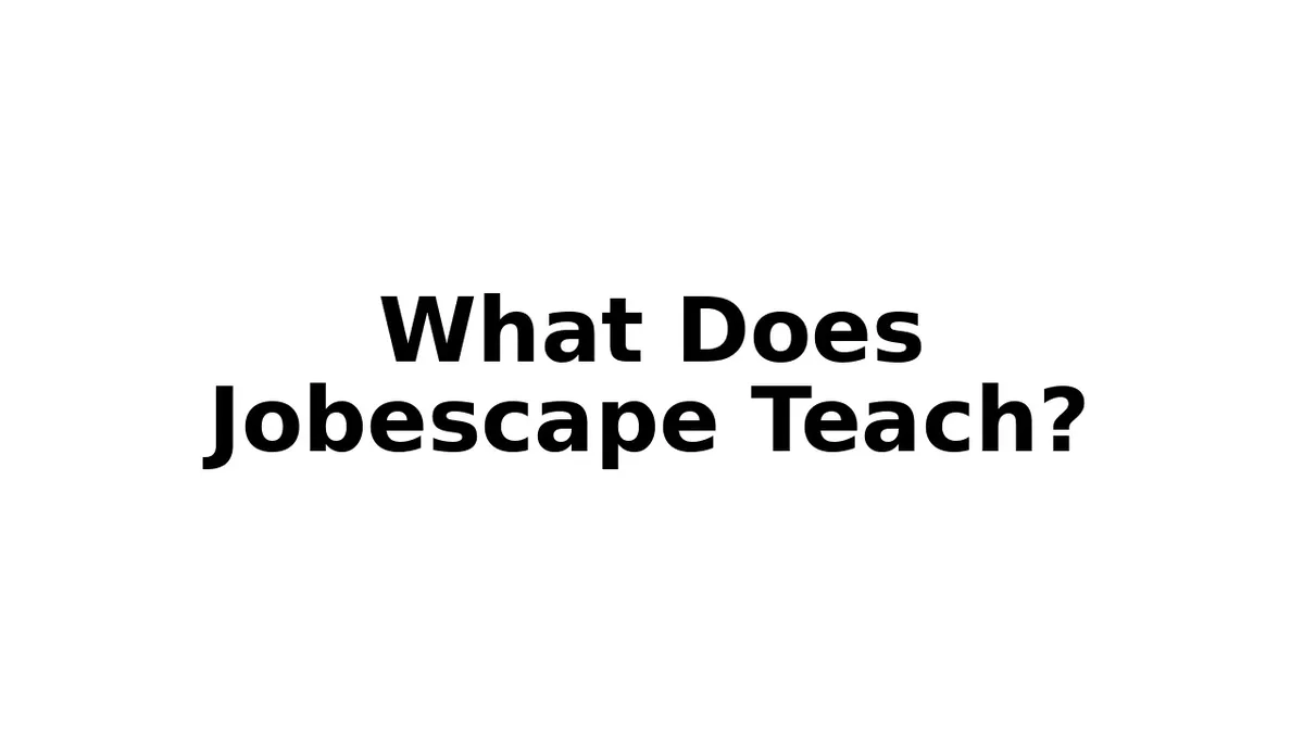 jobescape-teach