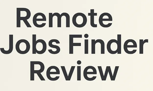 remote jobs finder review