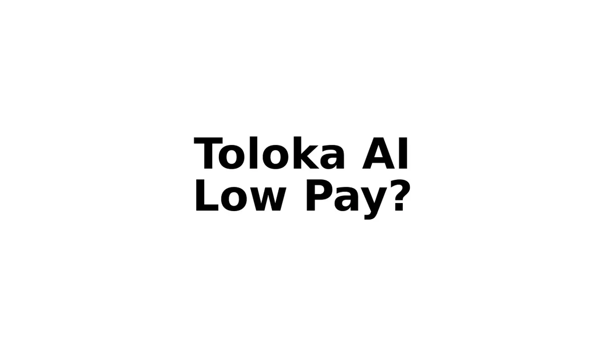 toloka ai low pay