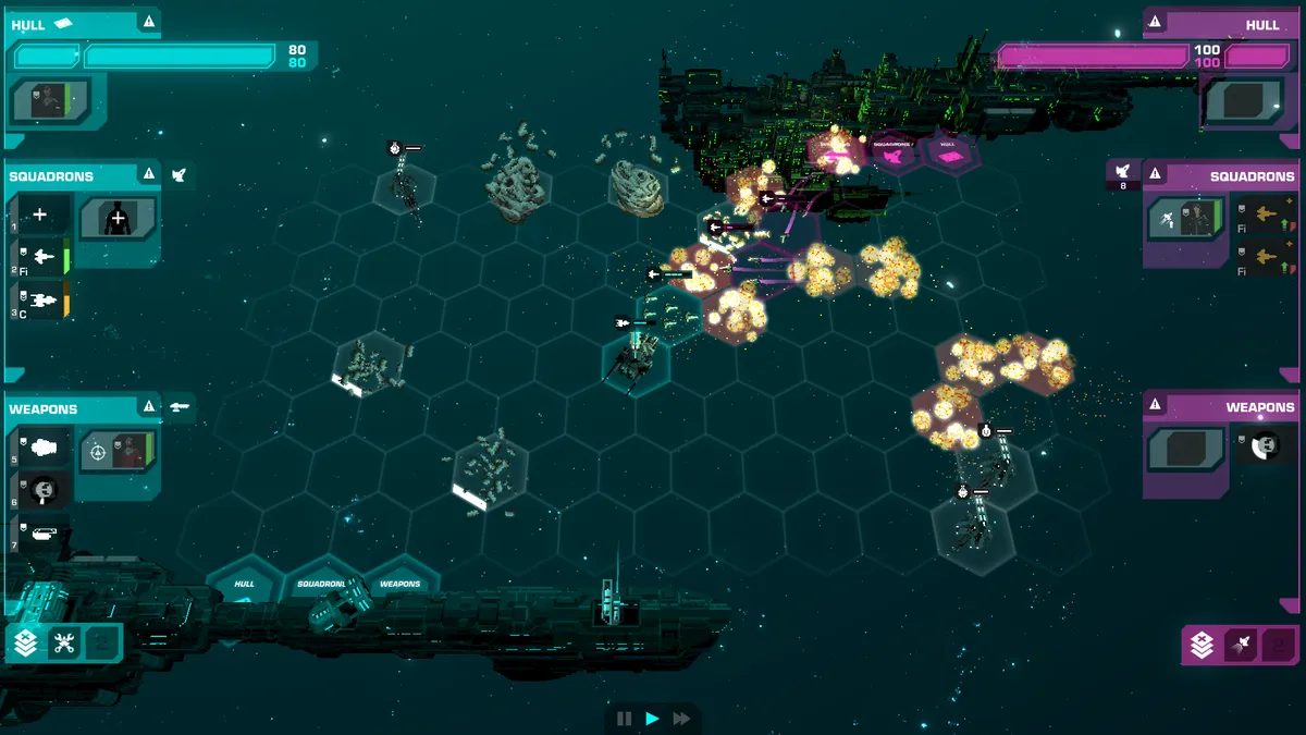 Crying Suns - Mécanique de combat