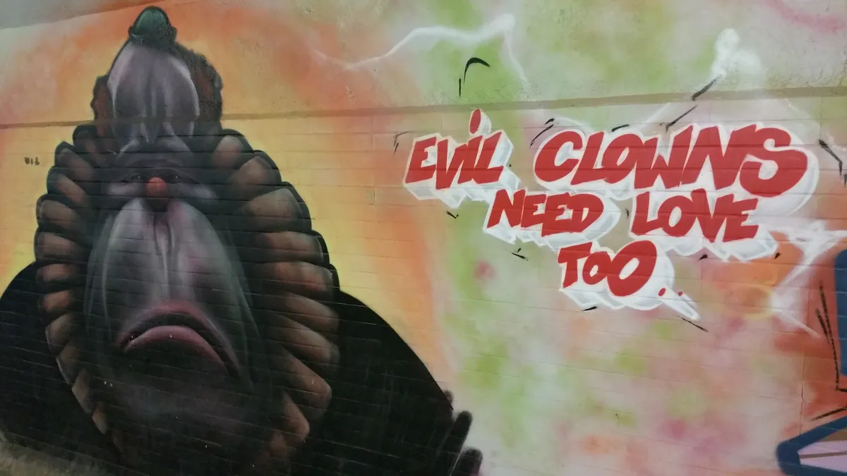 Evil clowns need love too
