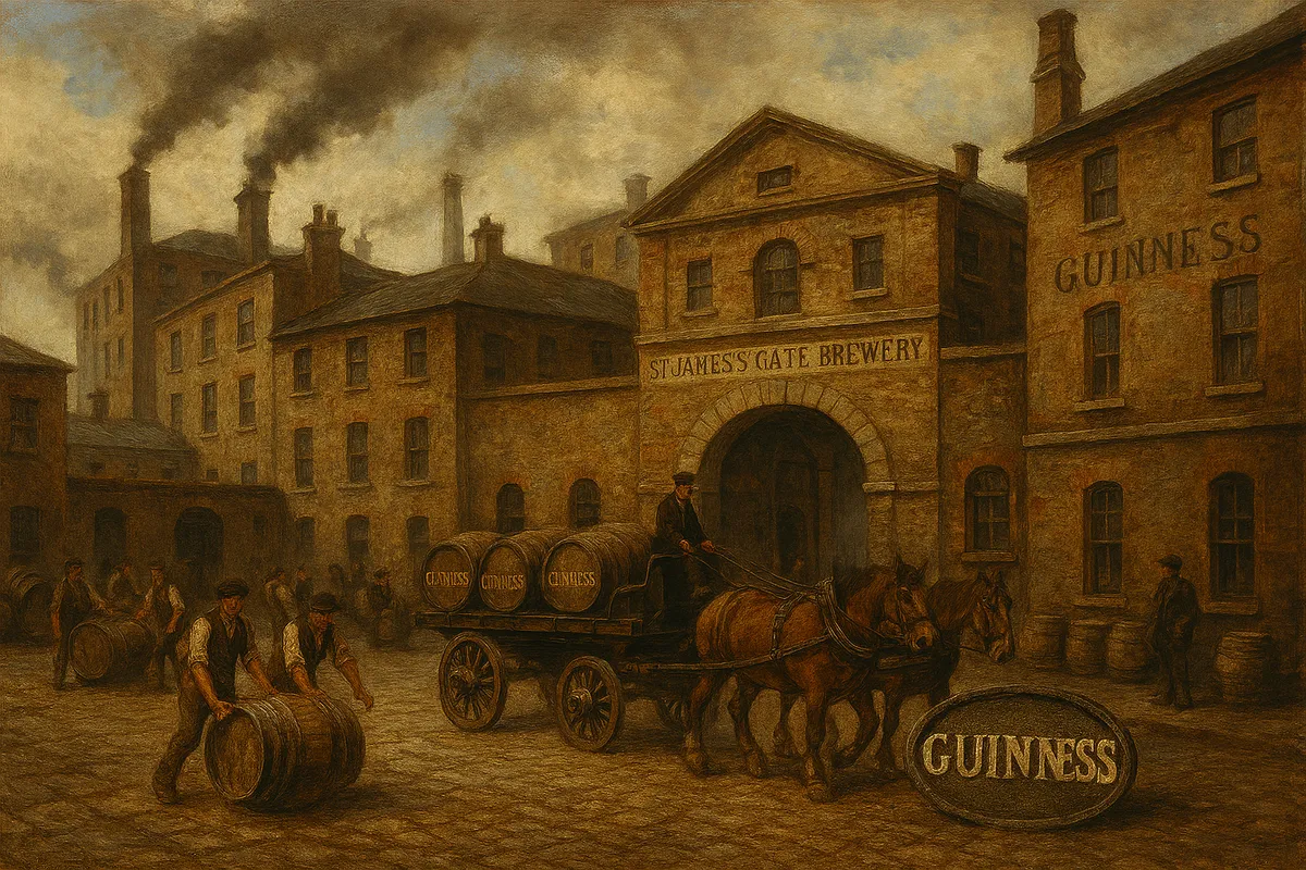 Brasserie Guinness, St James’s Gate, Dublin (XIXe) siècle