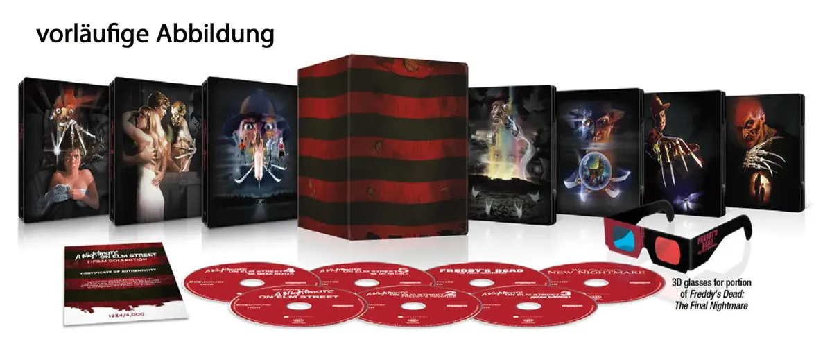 A Nightmare on Elm Street 7-Film 4k UHD Steelbook Collection