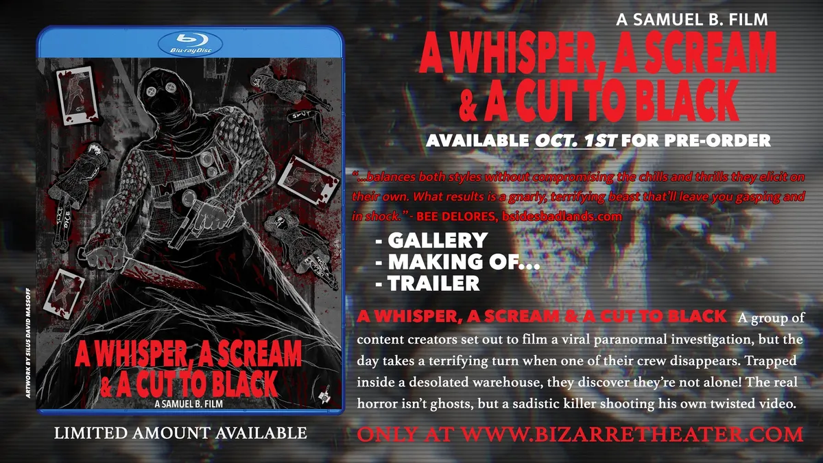 A Whisper, A Scream & A Cut to Black – Limited Edition Blu-ray