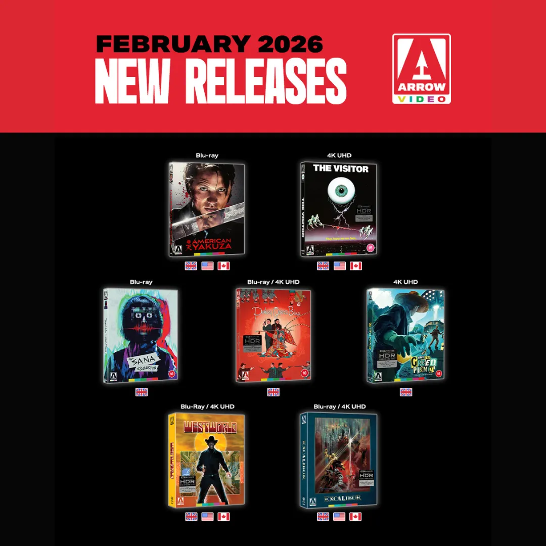 Arrow Video February 2026 Releases