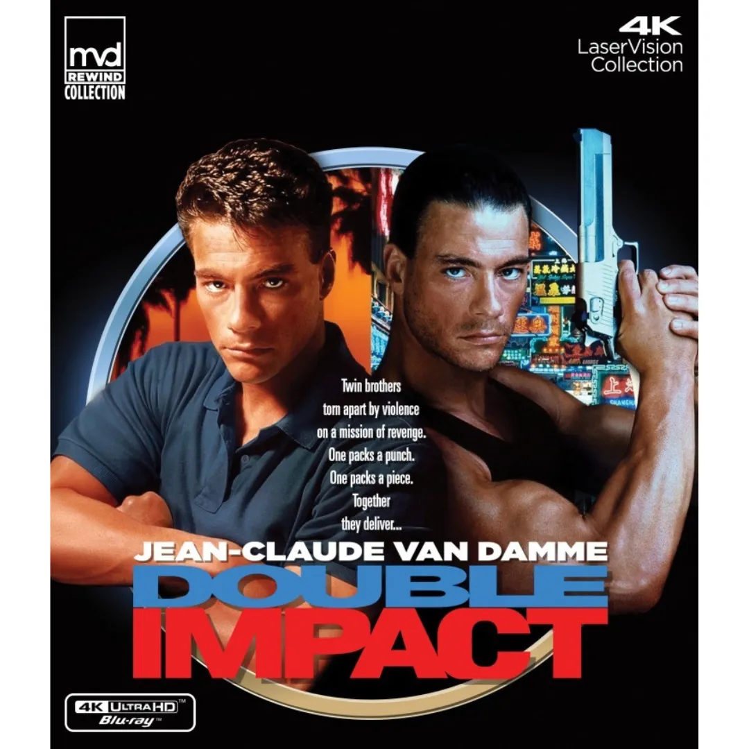 Douple Impact 4K Ultra HD Blu-ray from MVD LaserVision Collection