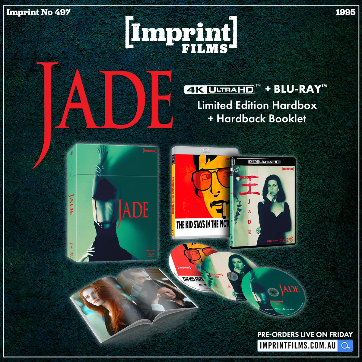 Jade (1995) 4K UHD Coming From Imprint Films