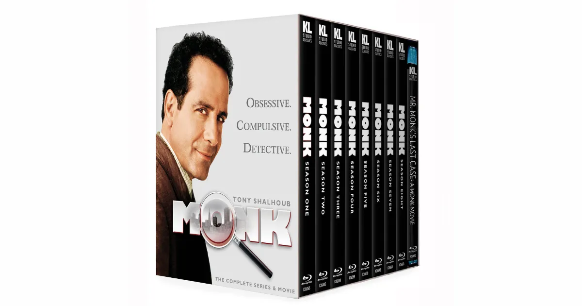Monk - The Complete Series & Movie Blu-ray Releases November 4 2025 from Kino Lorber