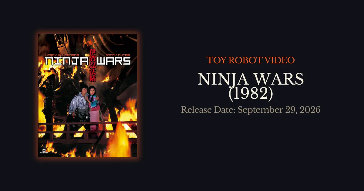 Ninja Wars Blu-ray from Toy Robot Video