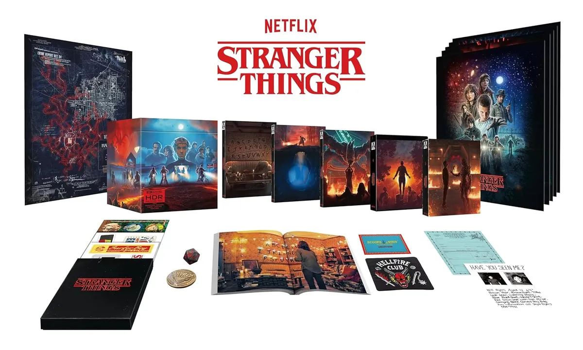 Stranger Things - The Complete Series 4K UHD and Blu-ray from Arrow Video