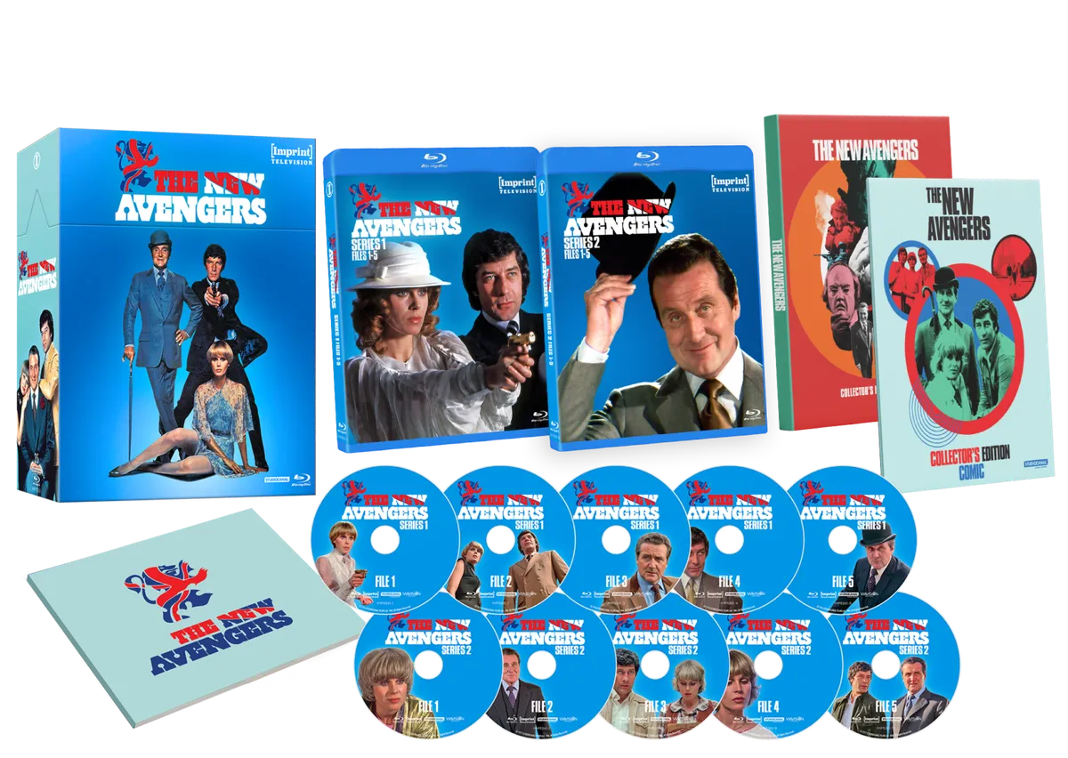 The New Avengers Blu-ray Set from Imprint Films packaging and contents