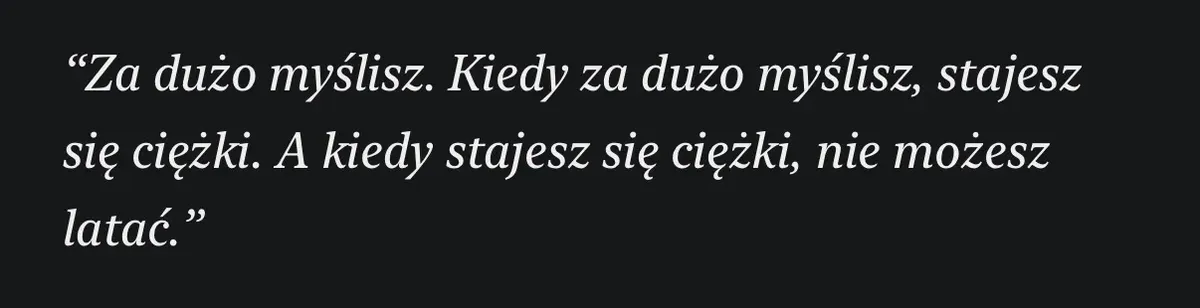 za dużo myślisz