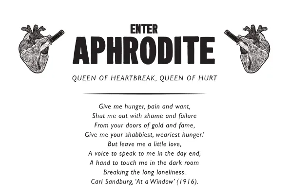 enter Aphrodite, queen of heartbreak, queen of hurt
