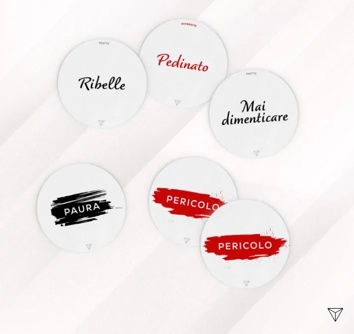 example of labels, fears, dangers on tokens