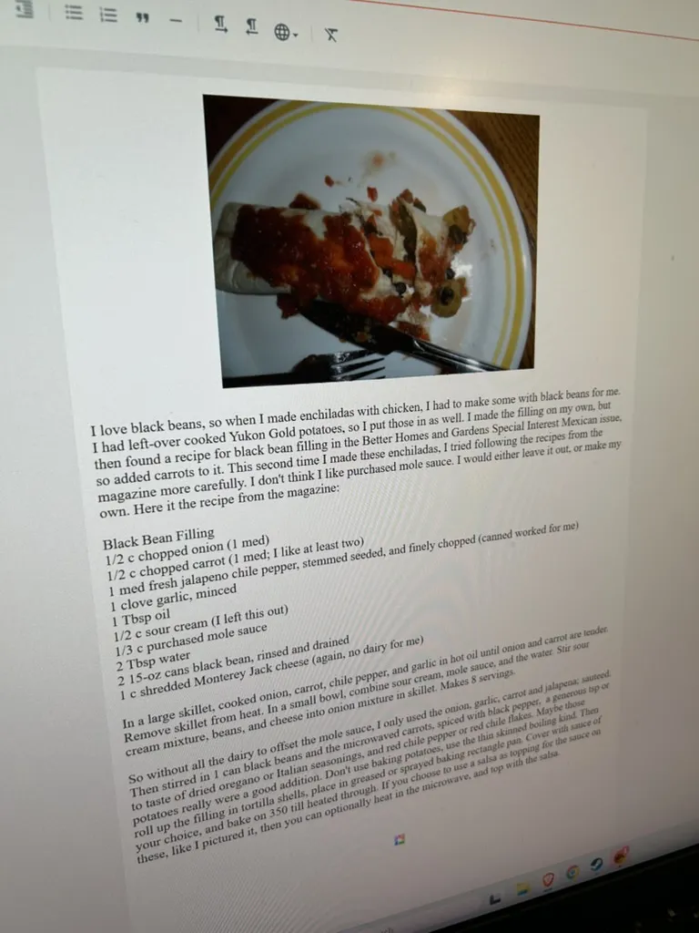 One of my mom's recipes