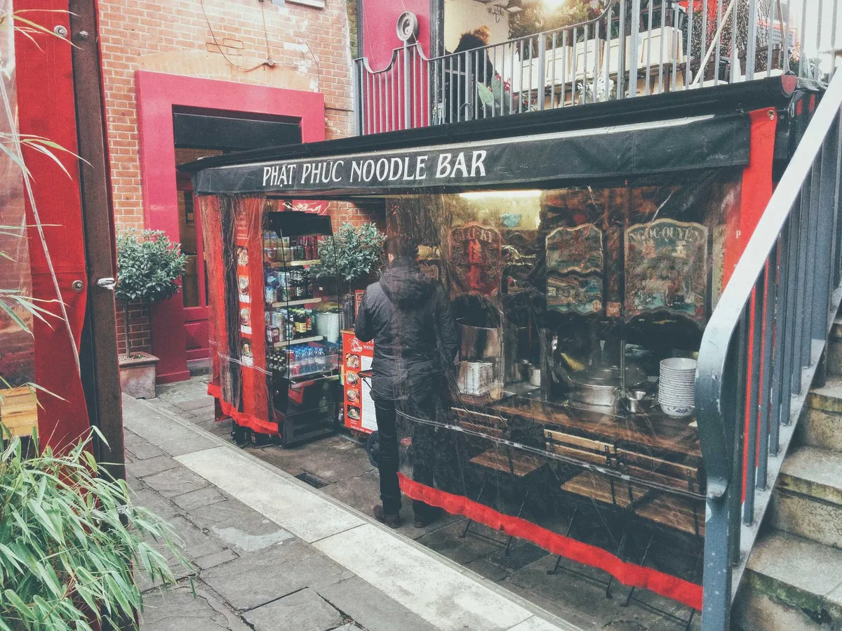 A noodle bar 