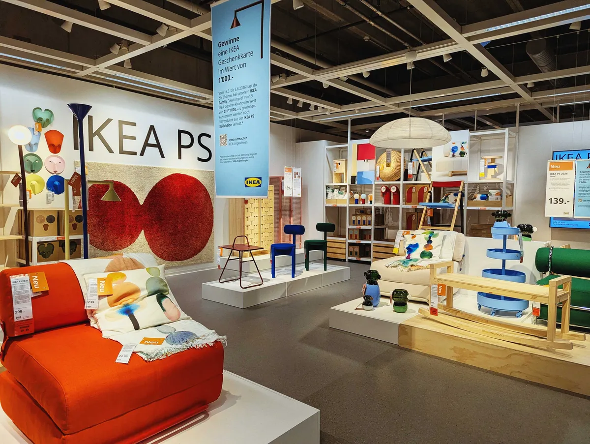 The PS 2026 collection in the Ikea showroom.